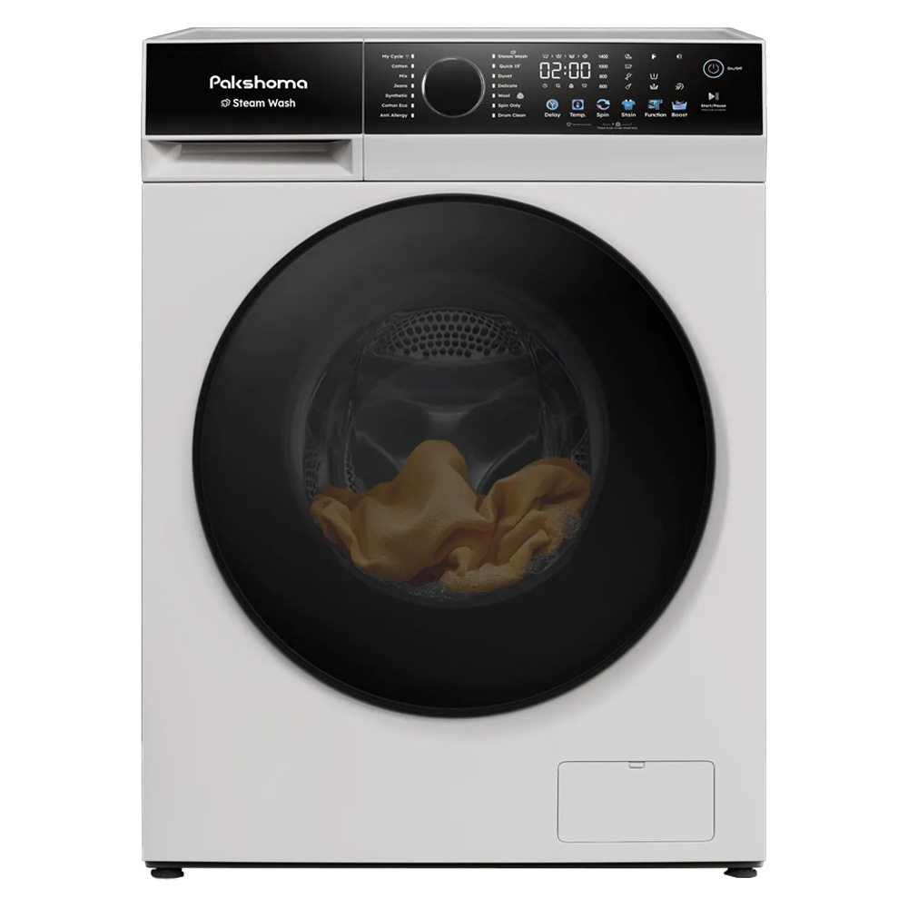 ماشین لباسشویی 8 کیلوگرم اتوماتیک پاکشوما مدل S8 W